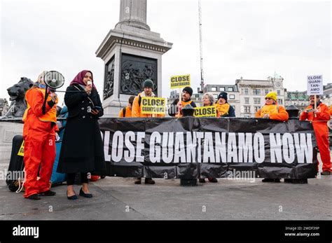 London, UK. 20 January 2024. Protesters gather in Trafalgar square ...