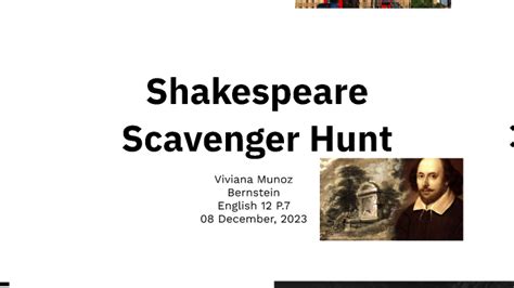 Shakespeare Scavenger Hunt By Viviana Munoz On Prezi