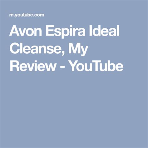 Avon Espira Ideal Cleanse My Review Youtube Reduce Bloating Cleanse