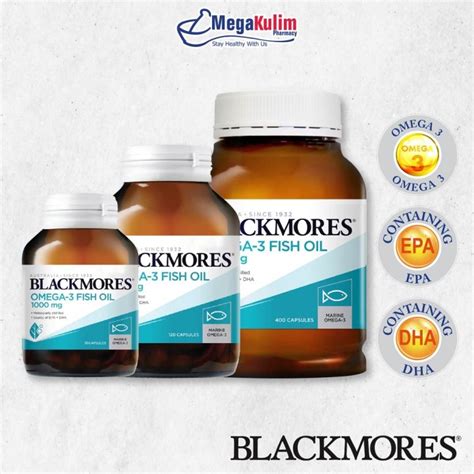 Blackmores Omega Fish Oil Mg Cap Lazada