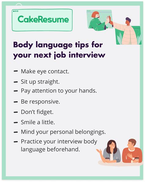 The best body language tips to impress the interviewer! | CakeResume