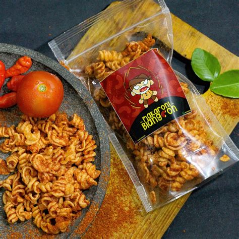 Jual Makaroni Spiral Pedas Gurih Cak Blangcon Kemasan 100 Gram Shopee