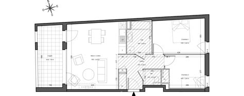 Plan Appartement T3 De 60 60 M² Neuf Résidence « N O U Nouvel Opus