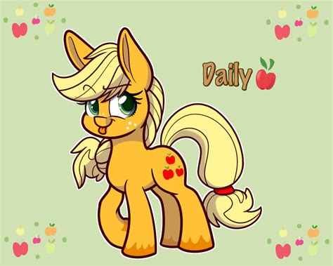 1343105 Safe Artist Heir Of Rick Applejack Pony Daily Apple Pony