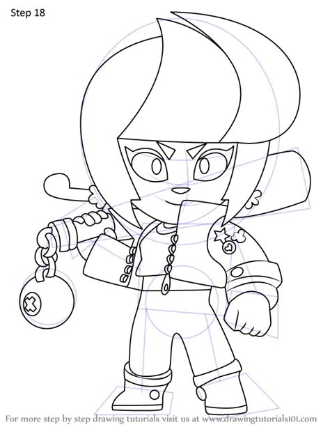 How To Draw Bibi From Brawl Stars Brawl Stars Step By Step