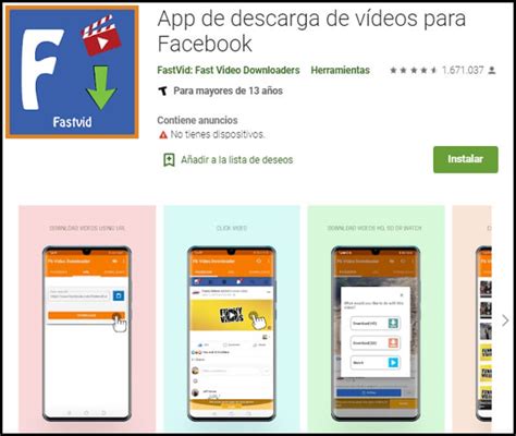 Cómo descargar videos de Facebook u otras redes sociales