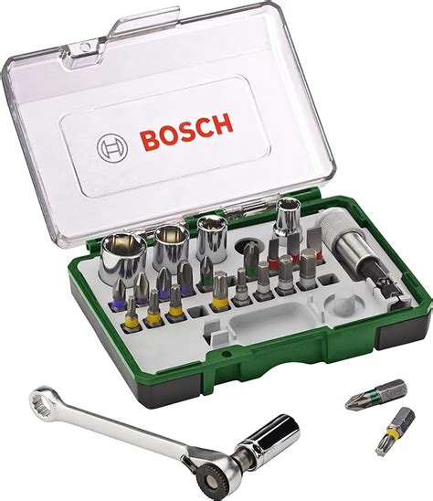 Bosch 27tlg Schrauberbit Und Ratschen Set PH PZ Hex T S Bit