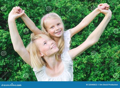 Happy Mother And Her Daughter Stock Photo Image Of Portrait Adult