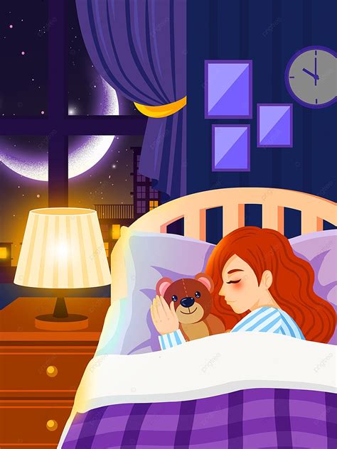 Cartoon Good Night Sleep Illustration, Cartoon Sleep Illustration At ...