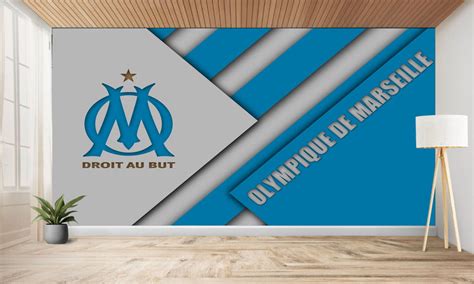 Papier Peint Olympique De Marseille D Corez Avec Passion Boutique