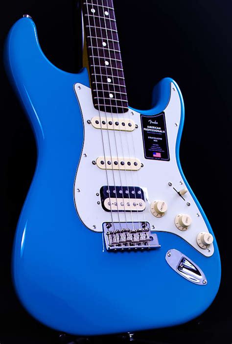 Fender American Professional Ii Rw Miami Blue Hss W Deluxe Reverb