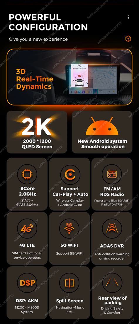 Mekede 3d Ms Newest Android System 8 Core 8 256gb 2din Car Radio For