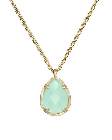 Kiri Necklace In Chalcedony Kendra Scott Jewelry March Birthstone