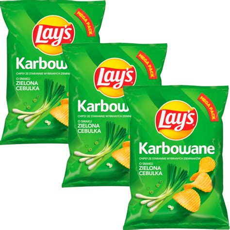 Lay S Lays Karbowane Zielona Cebulka Chipsy X G Allegro Pl