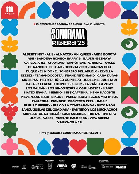 Sonorama Ribera 2025 Cartel Entradas Y Horarios