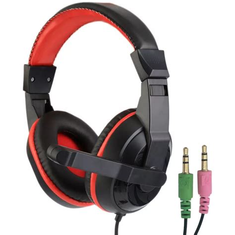 Auriculares Gamer Pc Vincha Doble Plug Jack Mm Con Microfono A Gamers