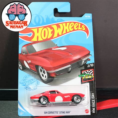 Hot Wheels 64 Corvette Sting Ray Shopee Malaysia
