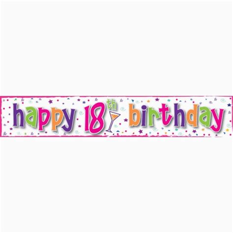 Happy 18th Birthday Banner Printable