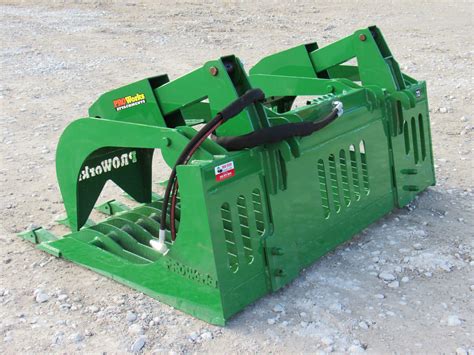 72″ Severe Duty Rock Bucket Grapple With Teeth Fits John Deere Loader