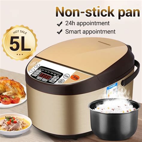 Multifunctional Luxury Smart L Rice Cooker Ab Rated Power Supply