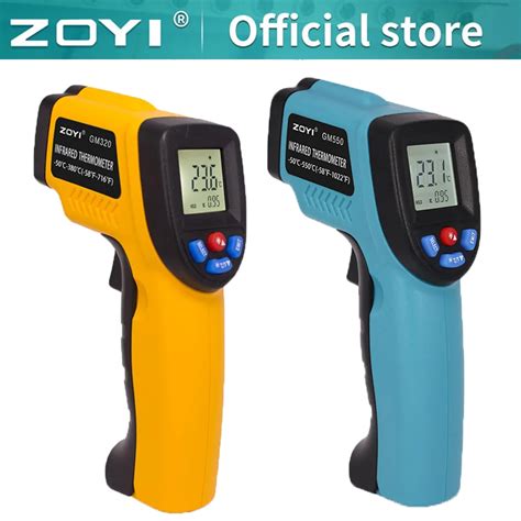 Zoyi New Infrared Thermometer Professional Digital Ir Lcd Temperature