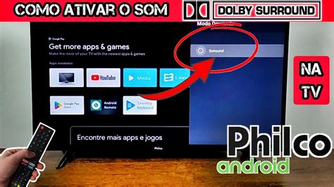 Como Ativar O Udio Surround Na Tv Philco Android Youtube