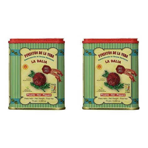 Amazon La Dalia Pimenton De La Vera Picante DOP Hot Smoked Paprika Pack Of Grocery