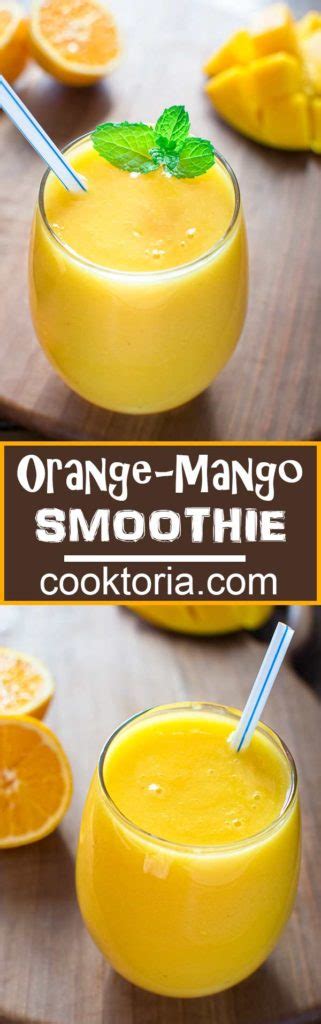 Orange Mango Smoothie Cooktoria