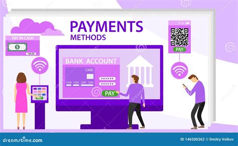 Cash Money And Electronic Payment Methods Payment Methods Vector Flat