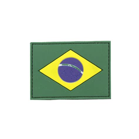 Patch Bandeira Do Brasil Colorida Emborrachado Loja Wwart T Tico