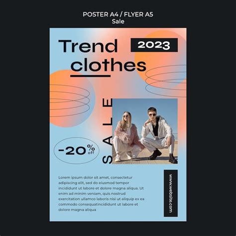 Plantilla De P Ster Vertical De Venta De Moda Archivo Psd Gratis