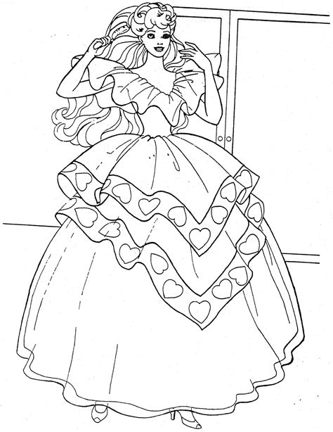 Coloring Pages Printable Barbie