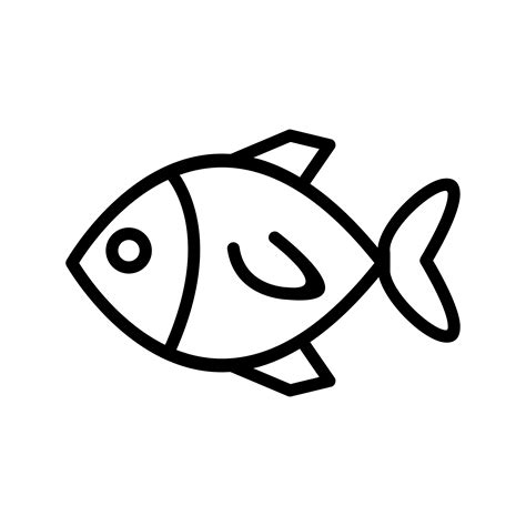 Vector Fish Icon Vector Art At Vecteezy