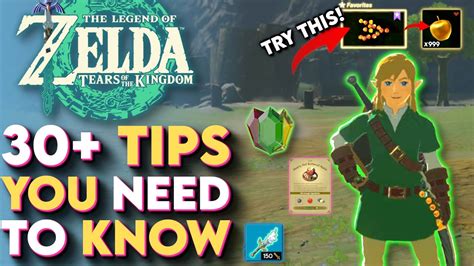 Best Legend Of Zelda Tears Of The Kingdom Beginner Tips Guide