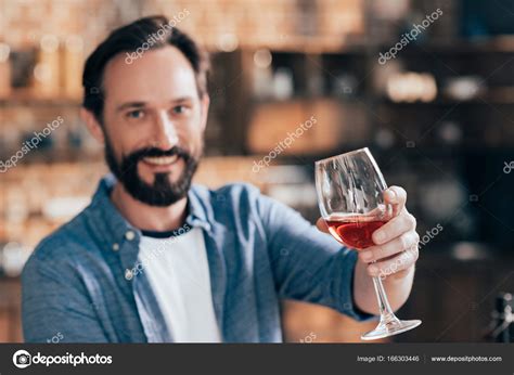 Man Holding Wine Glass Stock Photo By Tarasmalyarevich