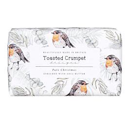 Toasted Crumpet Robin Eucalyptus Pure Christmas Luxury Soap Bar