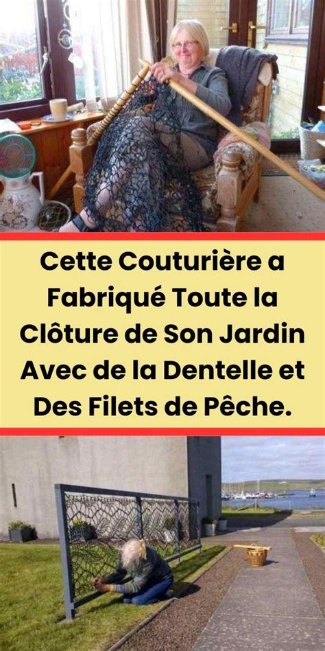 Cette Couturière a Fabriqué Toute la Clôture de Son Jardin Avec de la