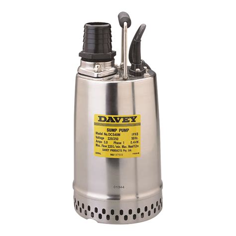 Davey Stainless Steel Sump Pump Dcs M Rey Lenferna