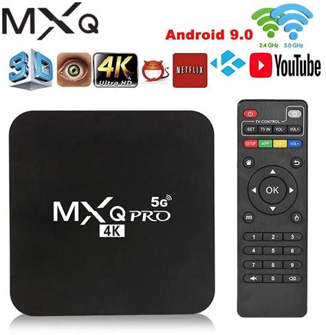 Smart TV Box MXQ PRO 4K 1G 8GB Android HD 3D 2 4G 5G WiFi Amlogic S905W