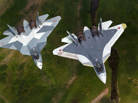 Flight Of Four Fifth Generation Su 57 Fighters Operate In Ukraine