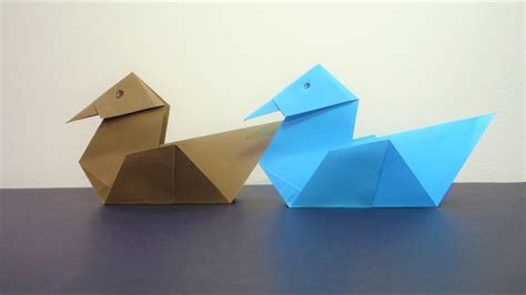 Cómo hacer un pato de papel a origami fácil y paso a paso YouTube