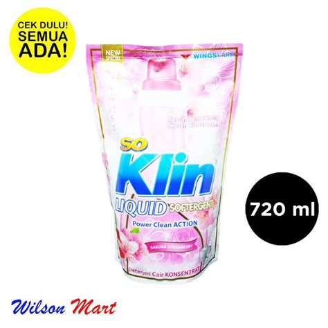 Jual So Klin Liquid Ml Refill Sakura Strawberry Softergent Deterjen