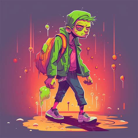 Artstation Slime Punk Character Illustrations Prompt Midjourney Artworks