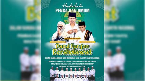 DARUL FURQON BERSHOLAWAT BERSAMA HABIB ZAIDAN BIN HAIDAR BIN YAHYA