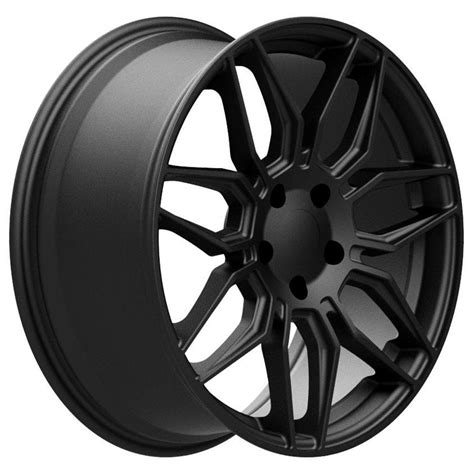 19 Inch Satin Black Rims Fit Chevrolet C8 Corvette CV03 19x8 5