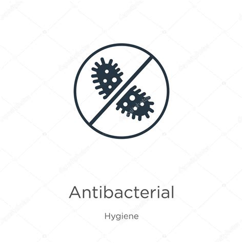 Icono Antibacteriano Vector Icono Antibacteriano Plano De Moda De La