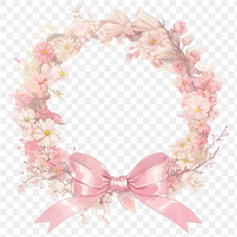 Coquette Frame Dessert Blossom Flower Free Png Rawpixel