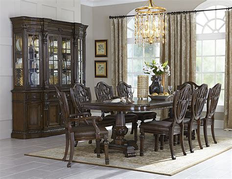 Dallas Designer Furniture Wyndmere Formal Dining Room Set In Cherry