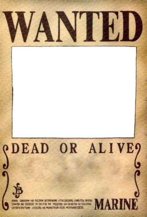 Create Your Own One Piece Wanted Poster HD Photomontage