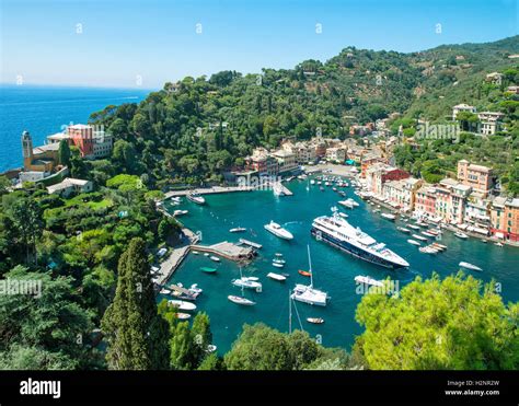 Famous Portofino Village On Ligurian Coast Italy Mediterranean Sea